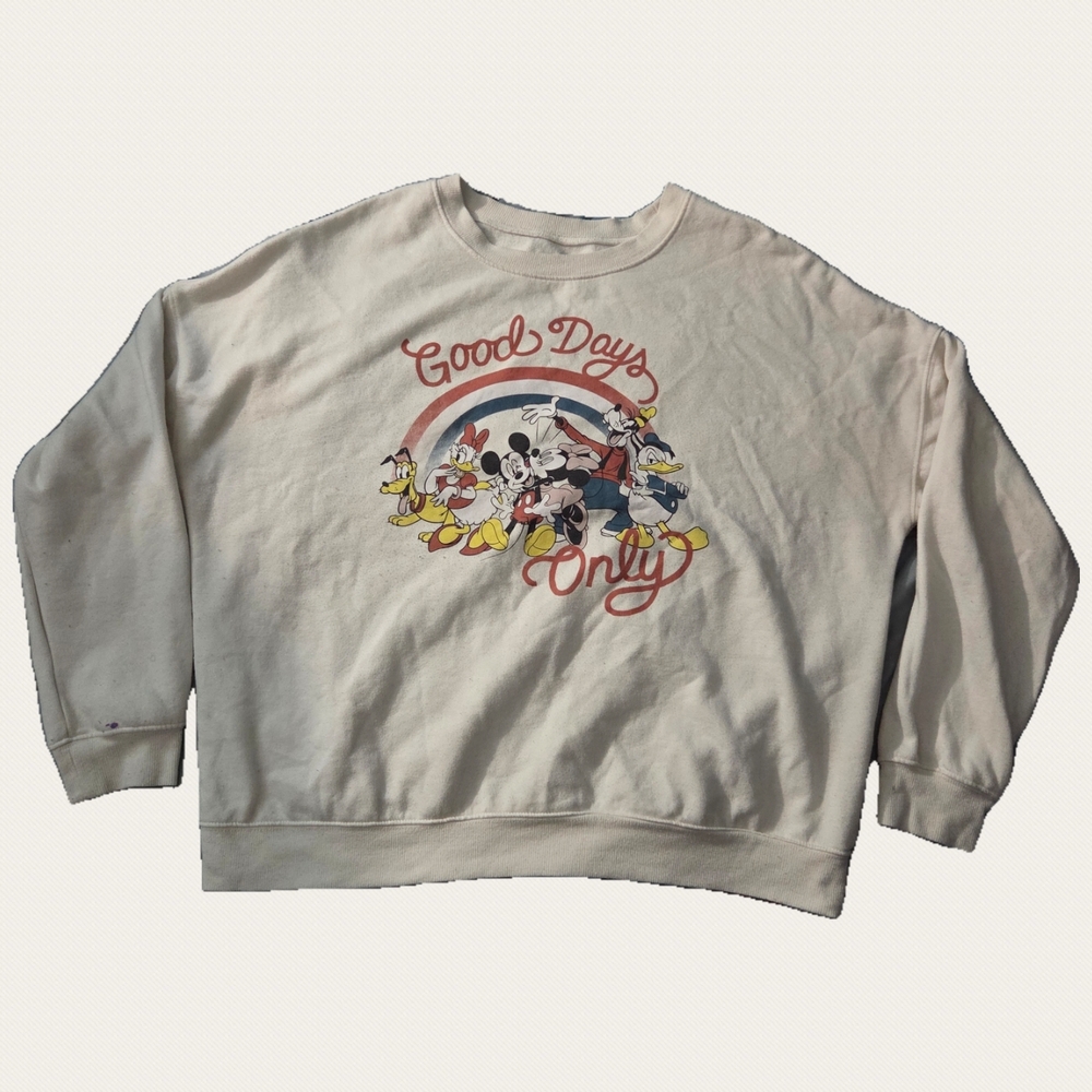 Disney Mickey and Friends White Sweatshirt